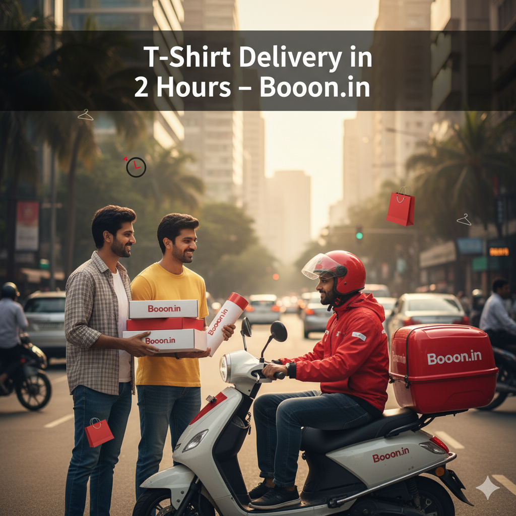 T Shirt Delivery in 2 Hours – Booon