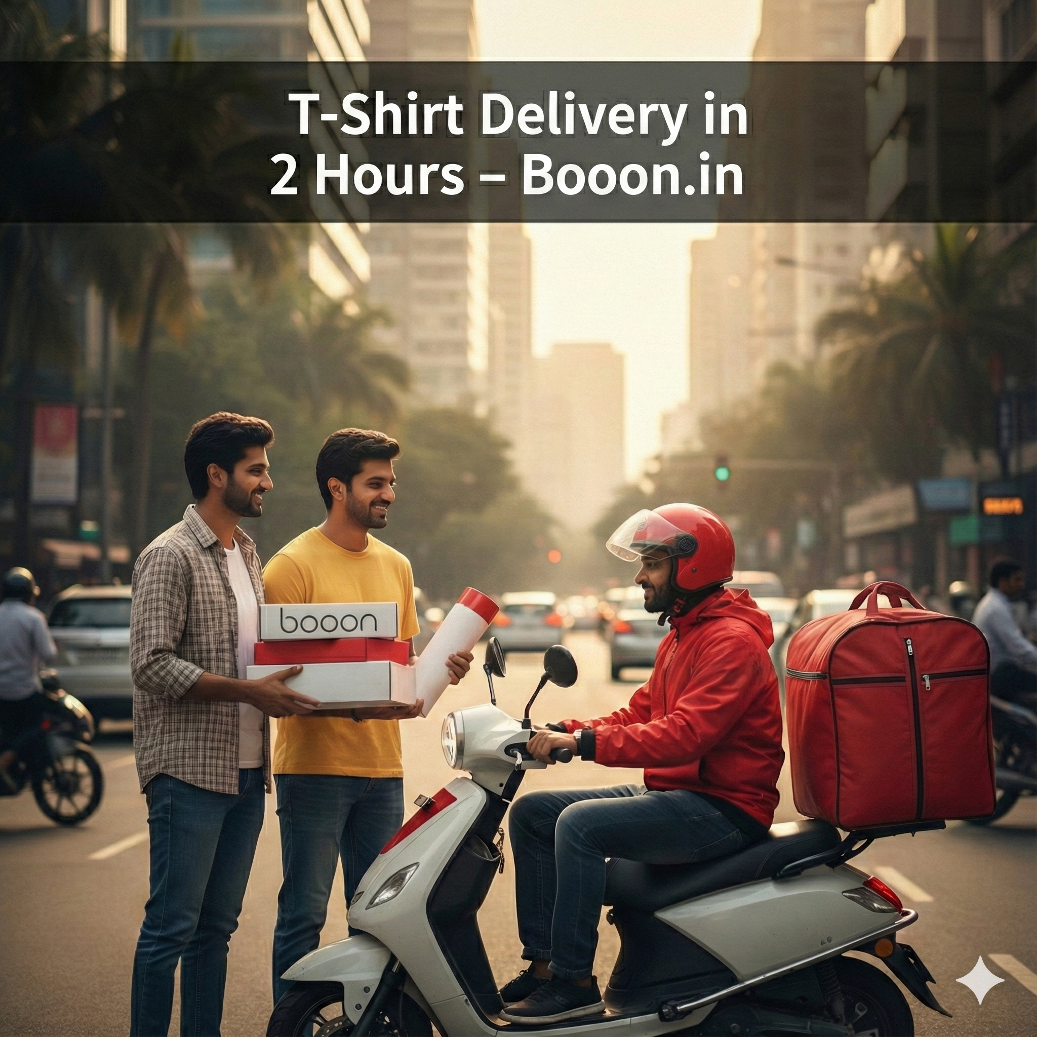 T Shirt Delivery in 2 Hours – Booon